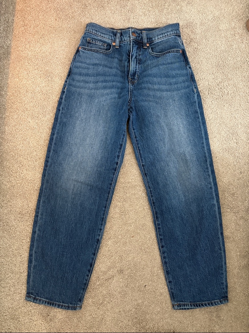 Evereve High-Rise Barrel Jeans